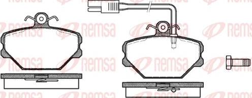 Kawe 0264 12 - Bremžu uzliku kompl., Disku bremzes ps1.lv