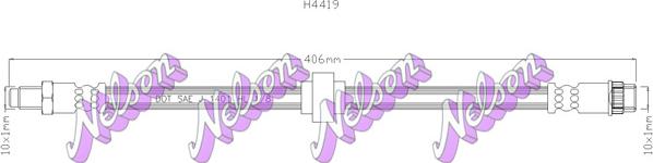 Kawe H4419 - Bremžu šļūtene ps1.lv