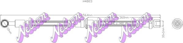 Kawe H4803 - Bremžu šļūtene ps1.lv