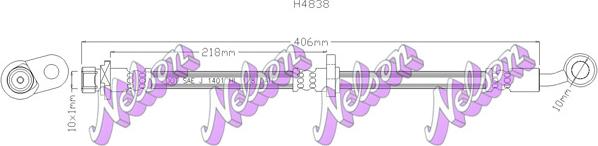 Kawe H4838 - Bremžu šļūtene ps1.lv