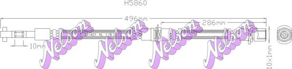 Kawe H5860 - Bremžu šļūtene ps1.lv