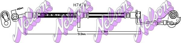 Kawe H7478 - Bremžu šļūtene ps1.lv