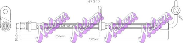 Kawe H7347 - Bremžu šļūtene ps1.lv