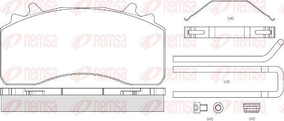 Kawe JCA1526.80 - Bremžu uzliku kompl., Disku bremzes ps1.lv