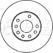 Key Parts KBD4436 - Bremžu diski ps1.lv