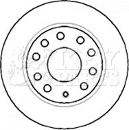 Key Parts KBD4382 - Bremžu diski ps1.lv