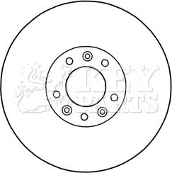 Key Parts KBD5969S - Bremžu diski ps1.lv