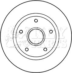 Key Parts KBD5966S - Bremžu diski ps1.lv