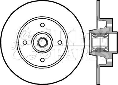 Key Parts KBD5896S - Bremžu diski ps1.lv