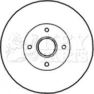 Key Parts KBD5897S - Bremžu diski ps1.lv