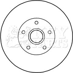 Key Parts KBD5838S - Bremžu diski ps1.lv