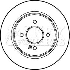 Key Parts KBD5296 - Bremžu diski ps1.lv