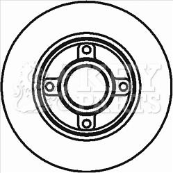 Key Parts KBD5796S - Bremžu diski ps1.lv
