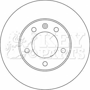 Key Parts KBD5722S - Bremžu diski ps1.lv