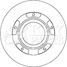 Key Parts KBD6067S - Bremžu diski ps1.lv