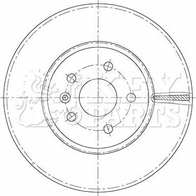 Key Parts KBD6130S - Bremžu diski ps1.lv