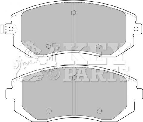 Key Parts KBP1905 - Bremžu uzliku kompl., Disku bremzes ps1.lv