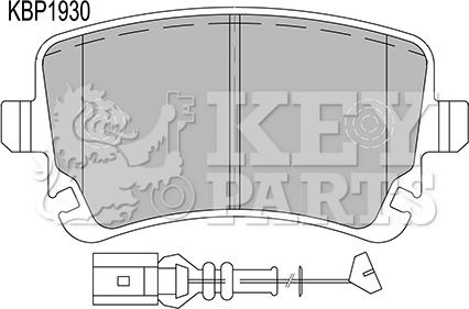 Key Parts KBP1930 - Bremžu uzliku kompl., Disku bremzes ps1.lv