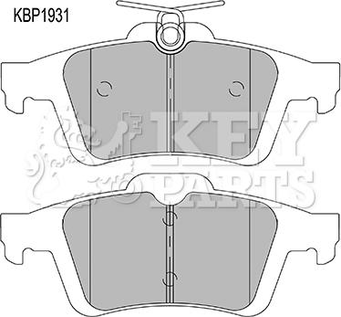 Key Parts KBP1931 - Bremžu uzliku kompl., Disku bremzes ps1.lv