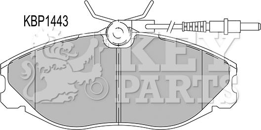 Key Parts KBP1443 - Bremžu uzliku kompl., Disku bremzes ps1.lv