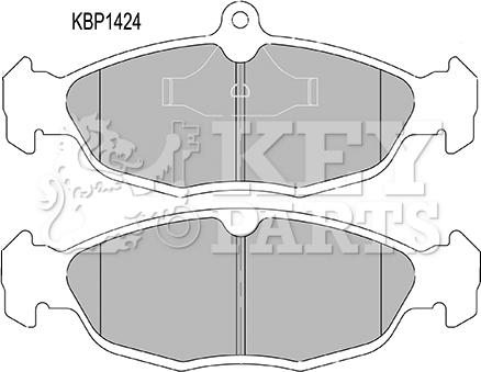 Key Parts KBP1424 - Bremžu uzliku kompl., Disku bremzes ps1.lv