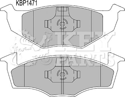 Key Parts KBP1471 - Bremžu uzliku kompl., Disku bremzes ps1.lv