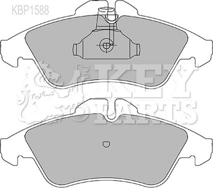 Key Parts KBP1588 - Bremžu uzliku kompl., Disku bremzes ps1.lv