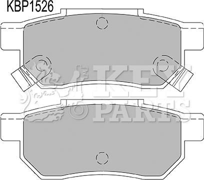 Key Parts KBP1526 - Bremžu uzliku kompl., Disku bremzes ps1.lv