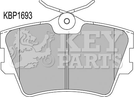 Key Parts KBP1693 - Bremžu uzliku kompl., Disku bremzes ps1.lv