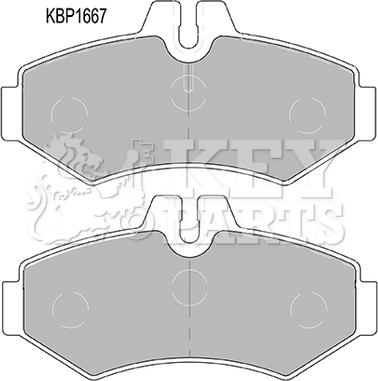 Key Parts KBP1667 - Bremžu uzliku kompl., Disku bremzes ps1.lv