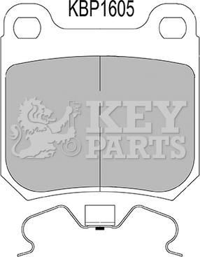 Key Parts KBP1605 - Bremžu uzliku kompl., Disku bremzes ps1.lv