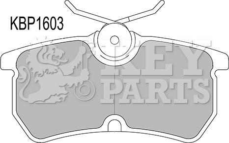 Key Parts KBP1603 - Bremžu uzliku kompl., Disku bremzes ps1.lv