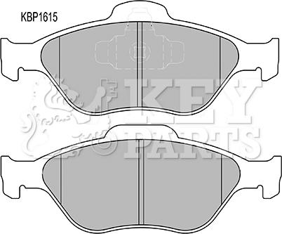 Key Parts KBP1615 - Bremžu uzliku kompl., Disku bremzes ps1.lv