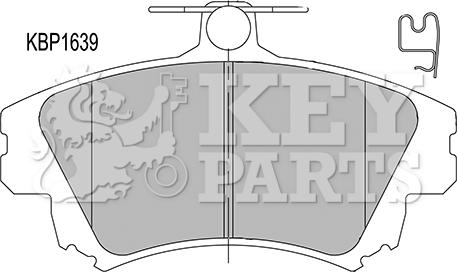 Key Parts KBP1639 - Bremžu uzliku kompl., Disku bremzes ps1.lv