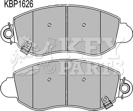 Key Parts KBP1626 - Bremžu uzliku kompl., Disku bremzes ps1.lv