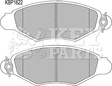 Key Parts KBP1622 - Bremžu uzliku kompl., Disku bremzes ps1.lv