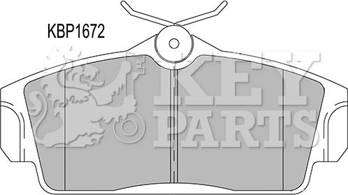 Key Parts KBP1672 - Bremžu uzliku kompl., Disku bremzes ps1.lv