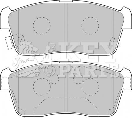 Key Parts KBP1801 - Bremžu uzliku kompl., Disku bremzes ps1.lv