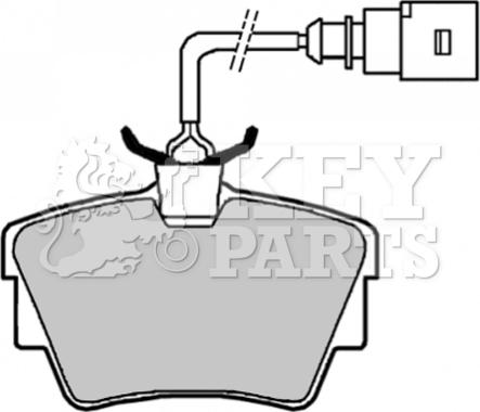 Key Parts KBP1822 - Bremžu uzliku kompl., Disku bremzes ps1.lv