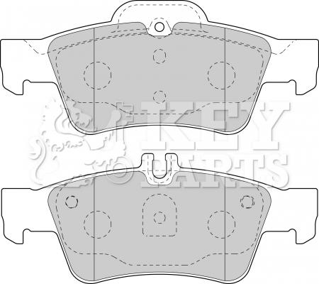 Key Parts KBP1798 - Bremžu uzliku kompl., Disku bremzes ps1.lv