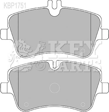 Key Parts KBP1751 - Bremžu uzliku kompl., Disku bremzes ps1.lv