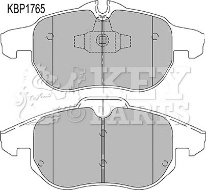 Key Parts KBP1765 - Bremžu uzliku kompl., Disku bremzes ps1.lv