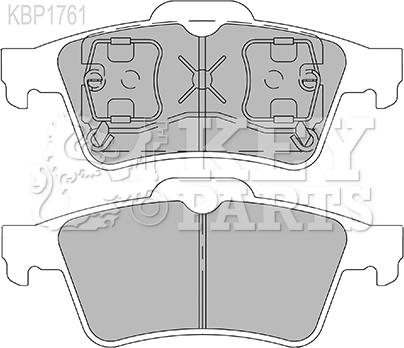 Key Parts KBP1761 - Bremžu uzliku kompl., Disku bremzes ps1.lv