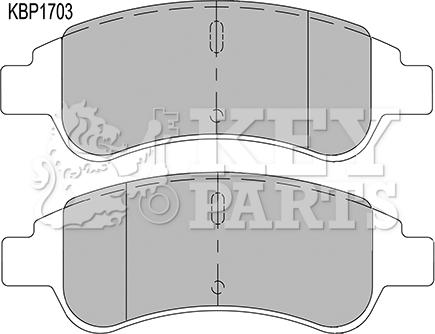 Key Parts KBP1703 - Bremžu uzliku kompl., Disku bremzes ps1.lv