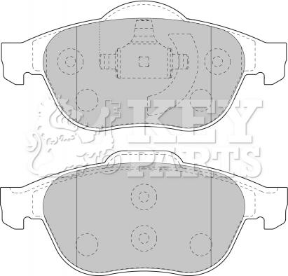 Key Parts KBP1731 - Bremžu uzliku kompl., Disku bremzes ps1.lv