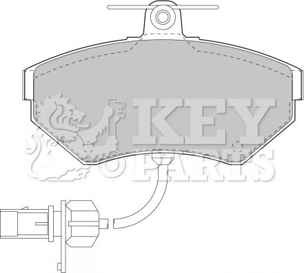 Key Parts KBP1733 - Bremžu uzliku kompl., Disku bremzes ps1.lv