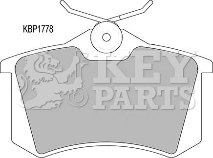 Key Parts KBP1778 - Bremžu uzliku kompl., Disku bremzes ps1.lv