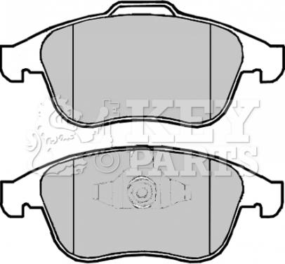 Key Parts KBP2064 - Bremžu uzliku kompl., Disku bremzes ps1.lv