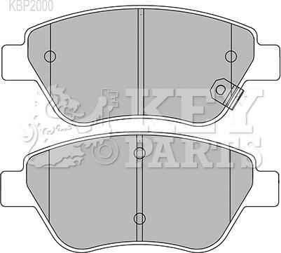 Key Parts KBP2000 - Bremžu uzliku kompl., Disku bremzes ps1.lv