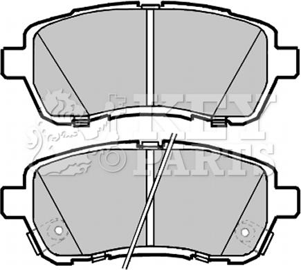 Key Parts KBP2085 - Bremžu uzliku kompl., Disku bremzes ps1.lv